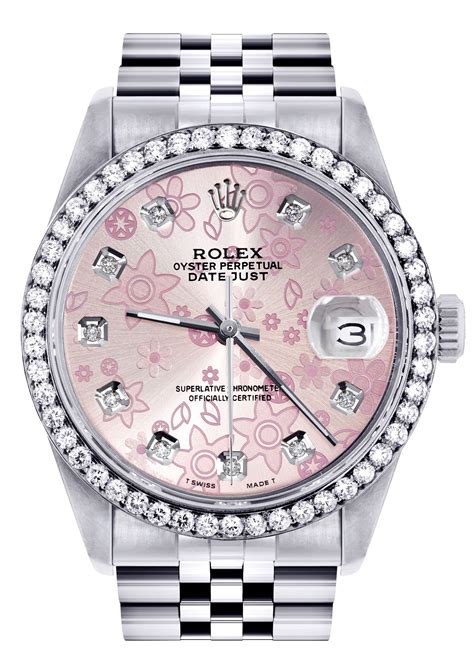 pink diamond rolex watch|rolex pink face diamond bezel.